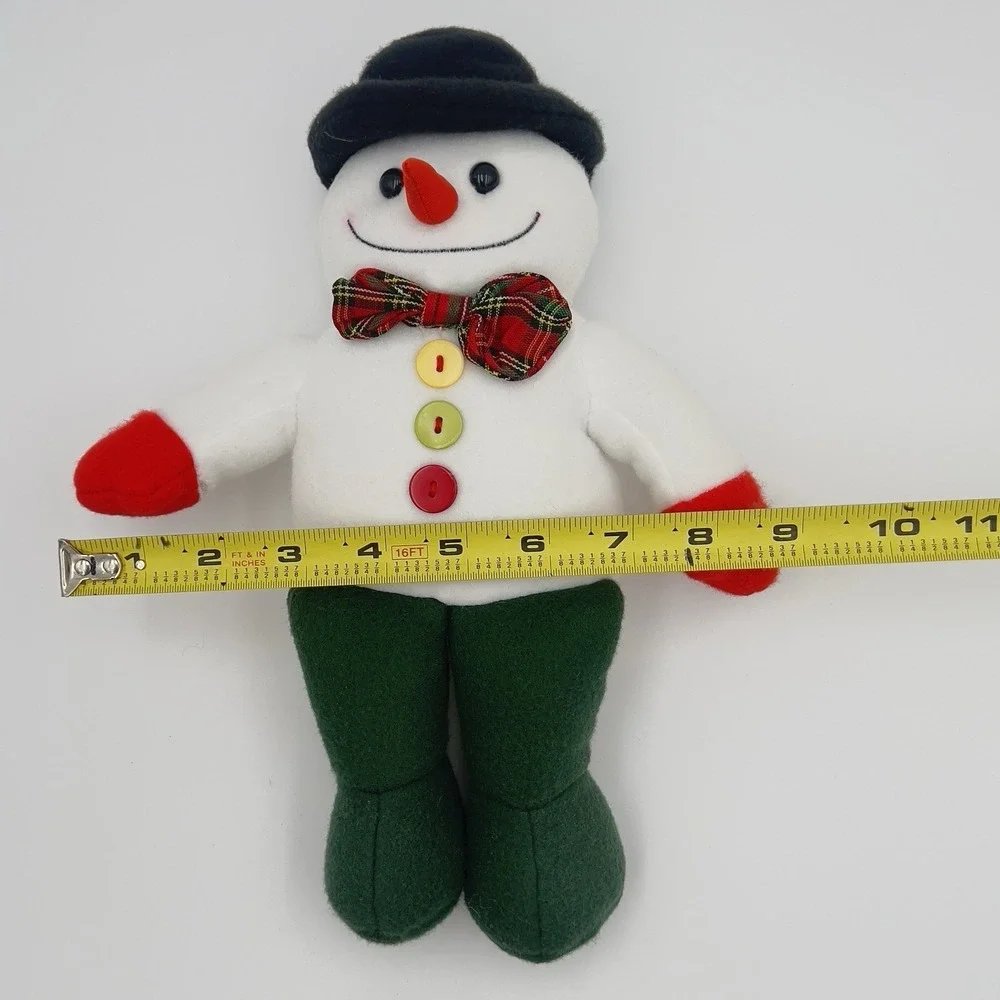 Snowman Couple Plush‎ Snowmen Sleigh Ride Snowman RARE Vintage